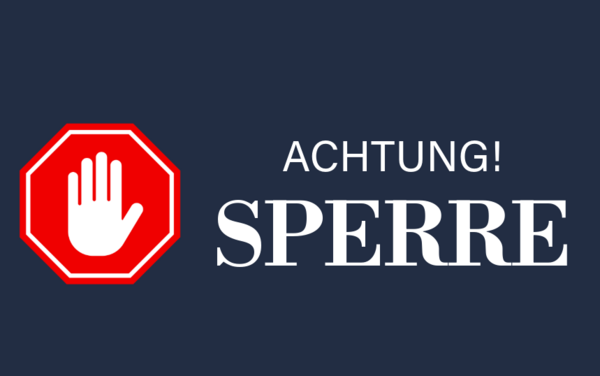 Badebereich gesperrt